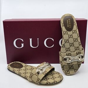 Gucci Siaga Horsebit Slide Sandals